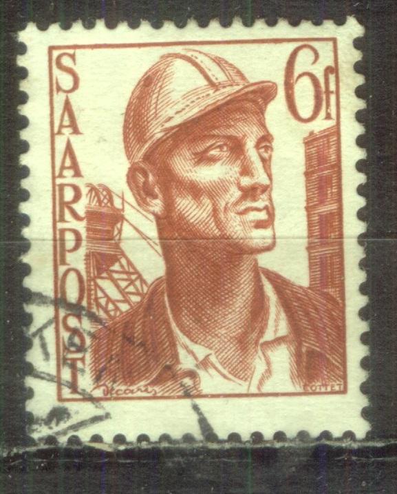 Саар 1948 Mi# 246 Рабочий гаш