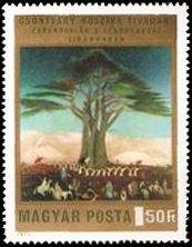(1973-047) Марка Венгрия "Паломники" Картины Тивадара Костка Чонтвари II 