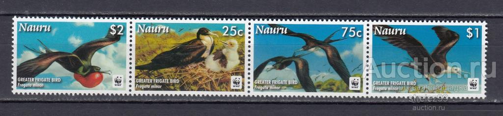 NAURU  НАУРУ  Фауна Птицы  Серия WWF  2008  7 Евро   Сост** MNH