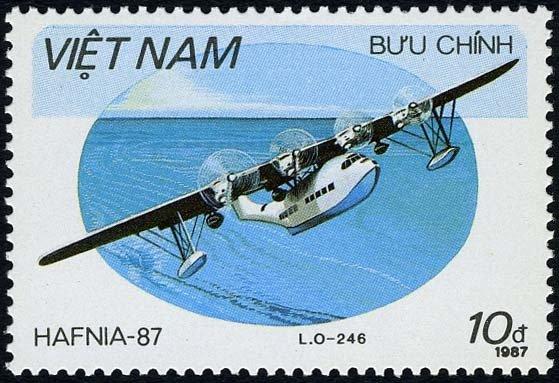 (1987-095) Марка Вьетнам "Лиор и Оливье Лео 246" Гидропланы III 