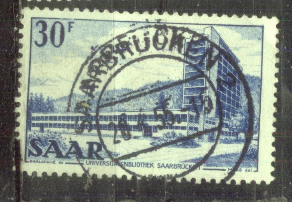 Саар 1952 Mi# 332 город гаш