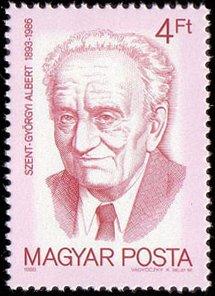 (1988-059) Марка Венгрия "Альберт Сент-Дьёрдьи" Венгерские нобелевские лауреаты II 