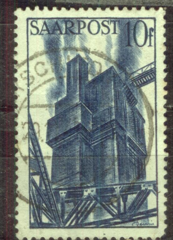 Саар 1948 Mi# 248 город гаш