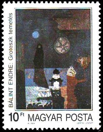 (1989-061) Марка Венгрия "Эндре Балинт" Современная живопись II 