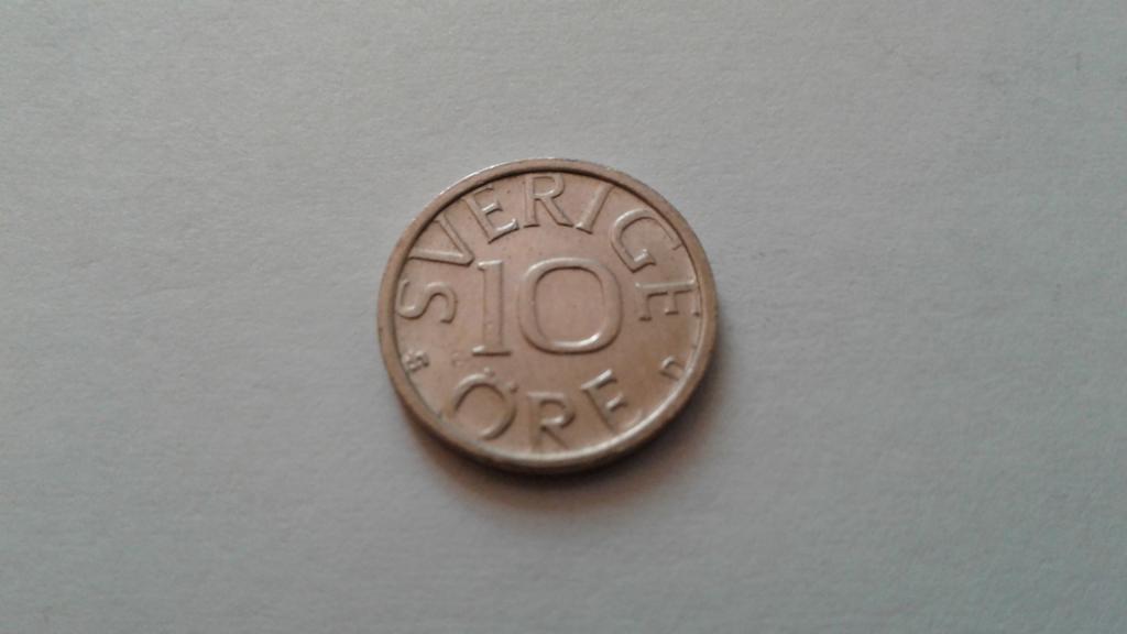 Швеция 10 эре ( оре ) 1988 г.
