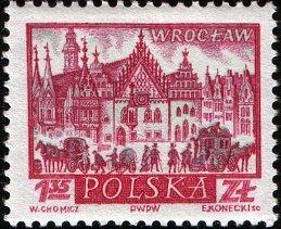 (1960-063) Марка Польша "Врослав" , III 