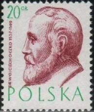 (1957-016) Марка Польша "Войцех Очко" , III 