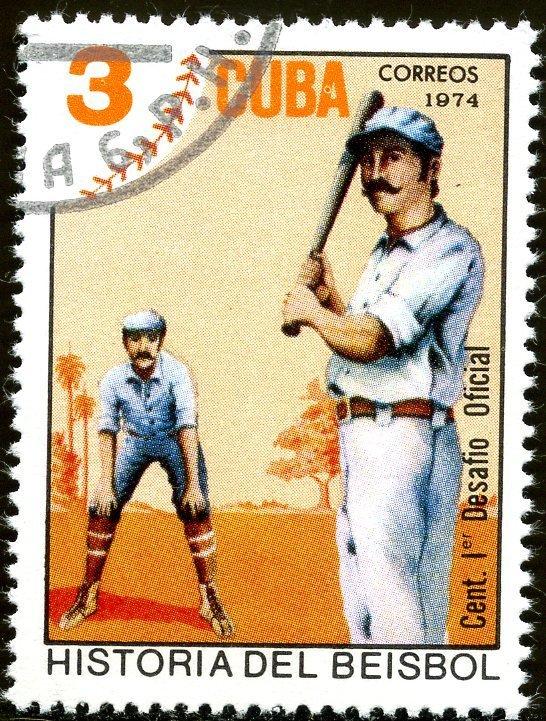 (1974-078) Марка Куба "Бейсбол" История бейсбола III 