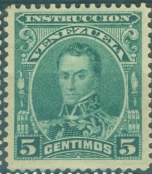 Венесуэла 1904 г. Штемпельная марка  Генерал Боливар негашеная **