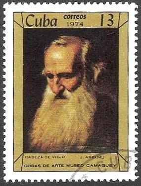 (1974-009) Марка Куба "Голова старика" Музей Камагуэя II 