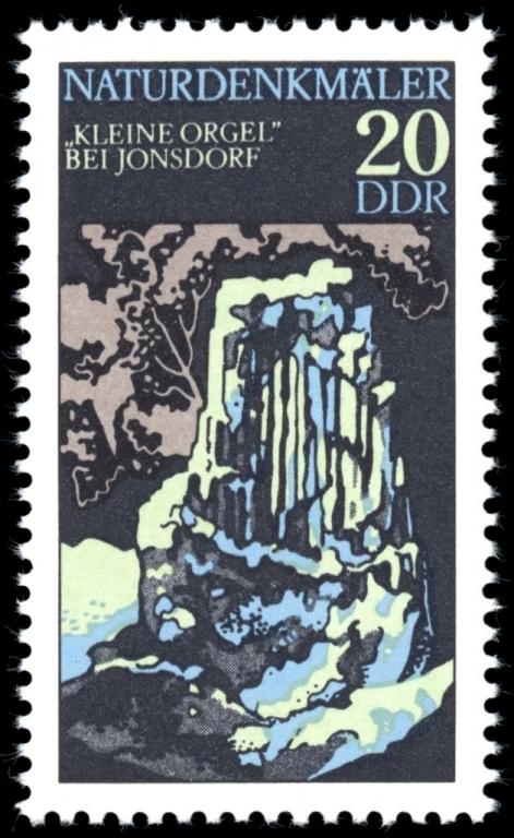 (1977-006) Марка Германия (ГДР) "Маленький орган" Памятники природы III 