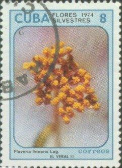 (1974-069) Марка Куба "Флаверия" Полевые цветы III 