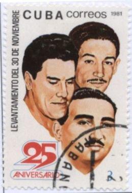 (1981-077) Марка Куба "Революционеры Кубы" 25 лет революции на Кубе III O