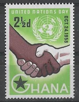 Гана 1958 г.  День ООН  **