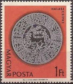 (1964-017) Марка Венгрия "Кружева 5" Кружева Халаса II O
