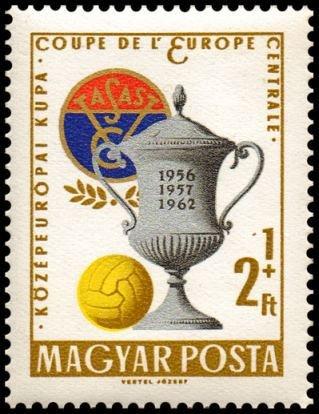 (1962-069) Марка Венгрия "Кубок" Чемпионат Центральной Европы по футболу II 