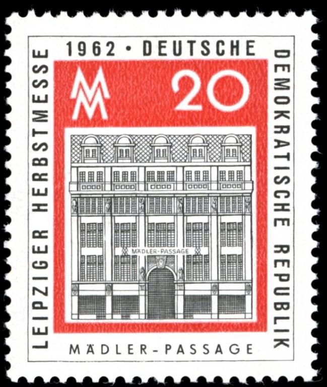 (1962-049) Марка Германия (ГДР) "Медлер-Пассаж" Ярмарка, Лейпциг III 
