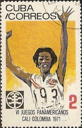 (1971-009) Марка Куба "Легкая атлетика" VI Панамериканские игры III 