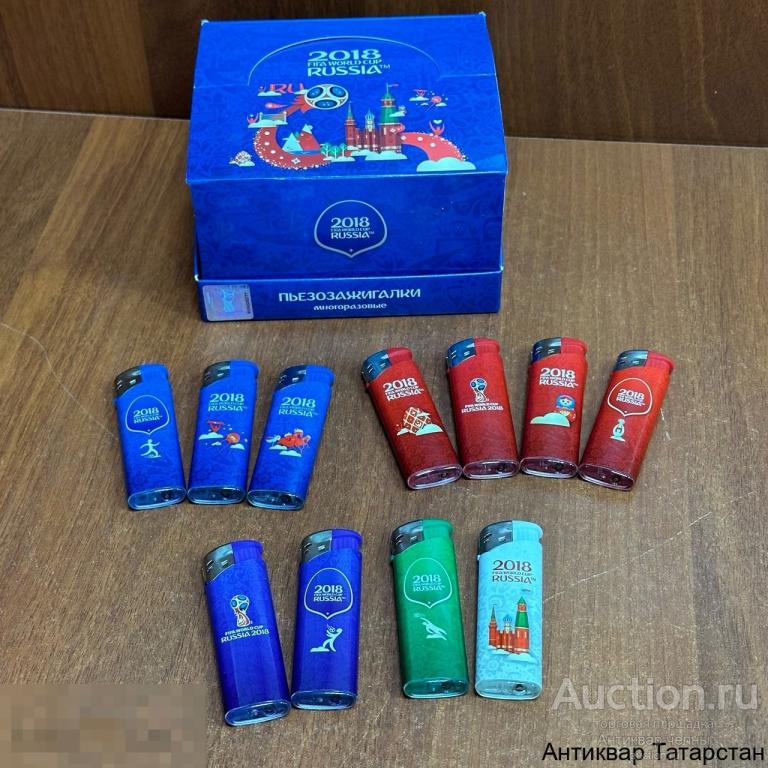 (16149) Зажигалка газовая Чемпионат мира по футболу 2018г РОССИЯ Официальный выпуск