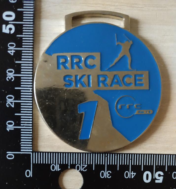 Медаль ЛЫЖНАЯ IT-ГОНКА RRC SKI RACE 2021г. Спорт Лыжи