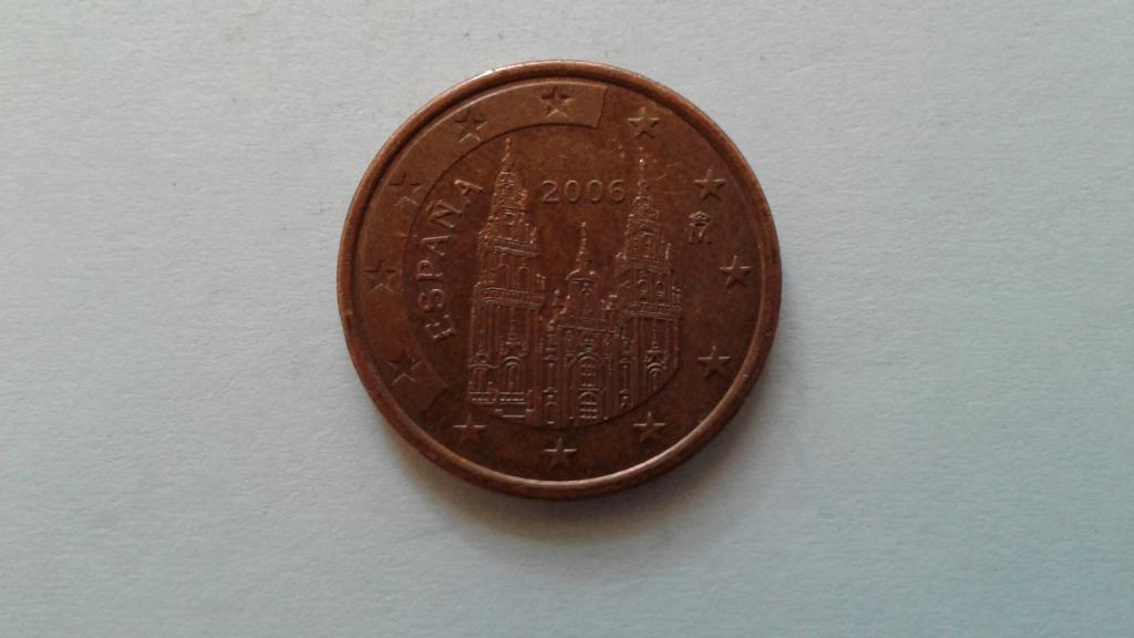 5 евроцентов 2006 г.  Испания.