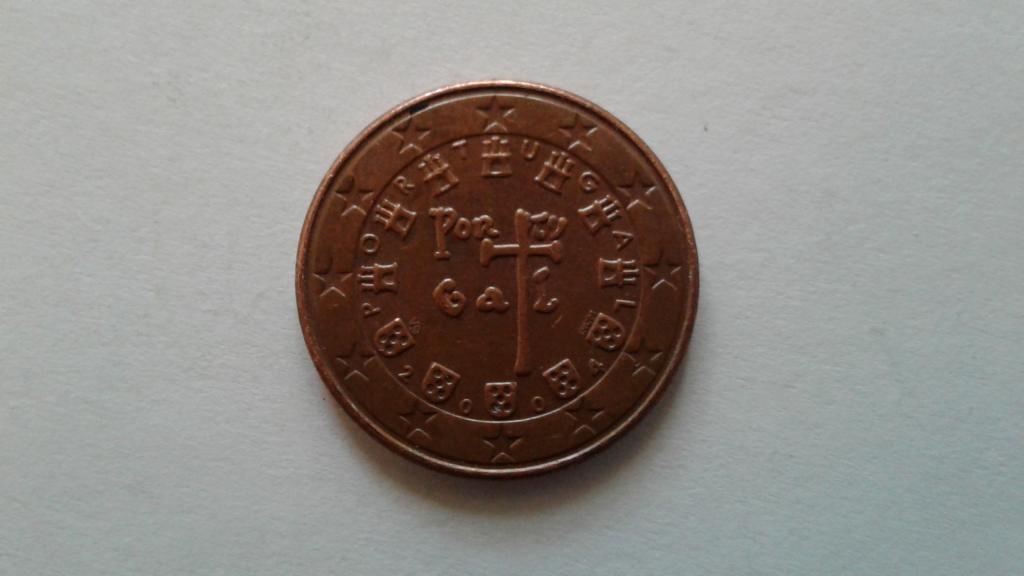 5 евроцентов 2004 г.  Португалия.