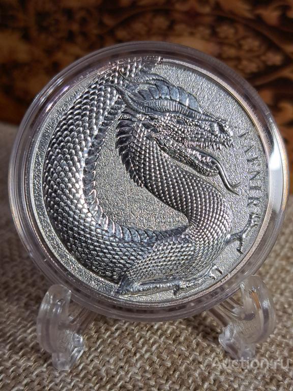 Фафнир Fafnir Geminus 2020 Германия Минт 5 марок 1 унция серебро 03