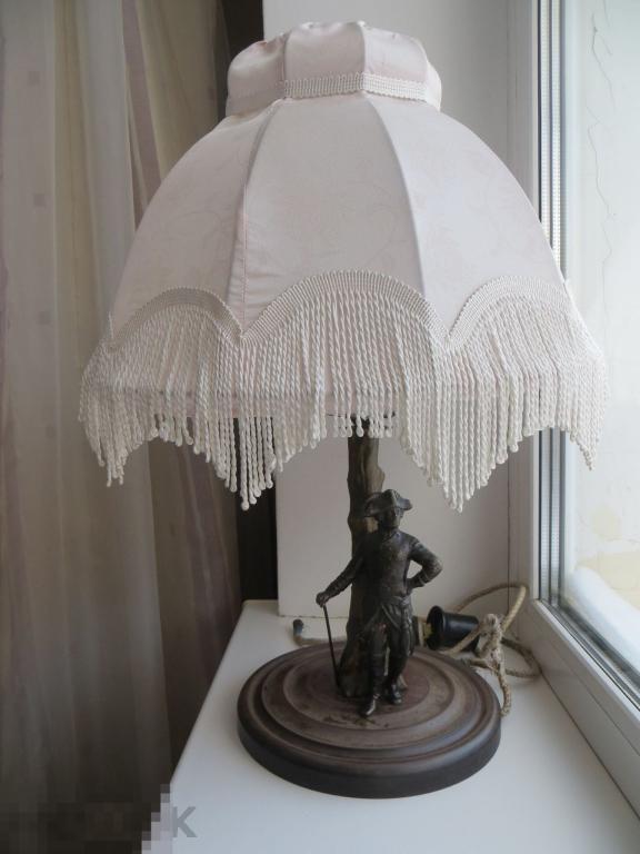 Старинная настольная лампа,  Павел 1?  Военный. Император? Редкость.