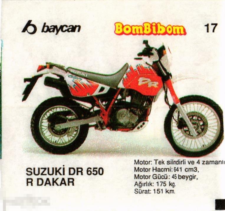 (WG) Вкладыш BomBibom 17 SUZUKI (2024-46-В-2) Бомбибом мотоцикл