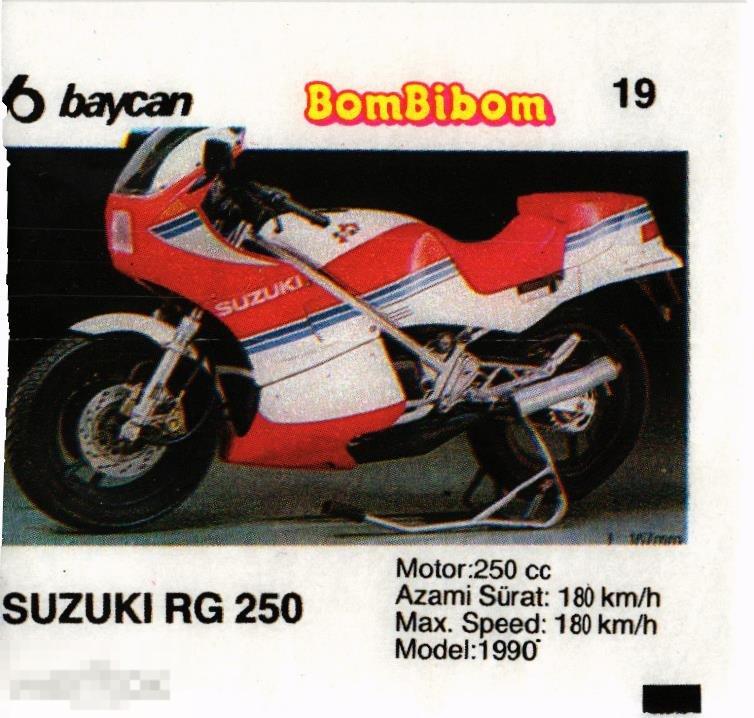 (WG) Вкладыш BomBibom 19 SUZUKI  (2024-46-В-2) Бомбибом мотоцикл