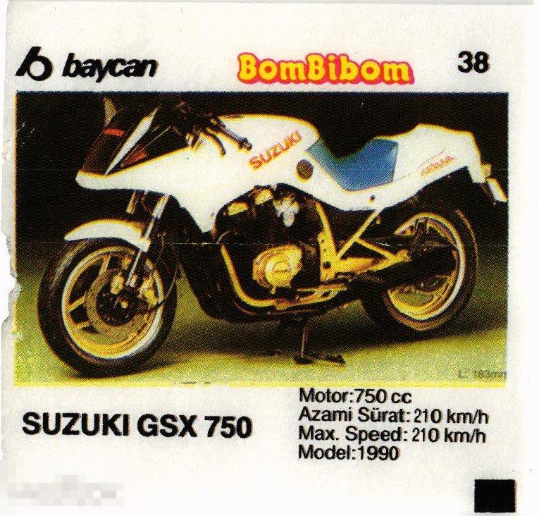 (WG) Вкладыш BomBibom 38 SUZUKI (2024-46-Б) Бомбибом мотоцикл