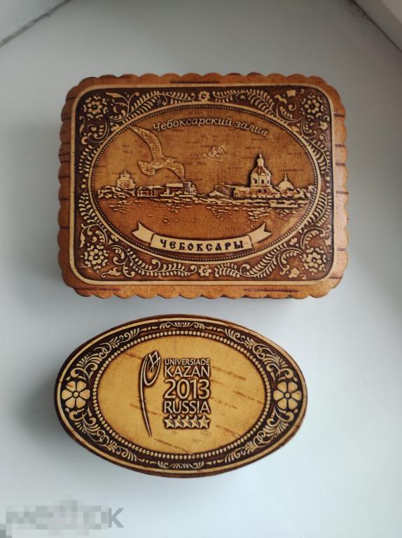 Шкатулка коробка береста, дерево. Чебоксары, Казань.