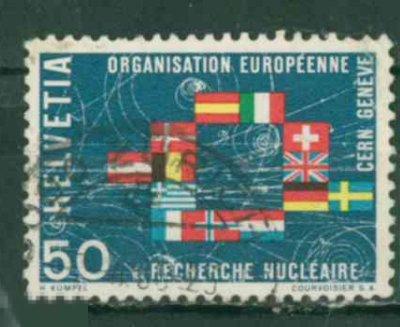 Швейцария 1966  Mi# 835  Флаги  гаш da