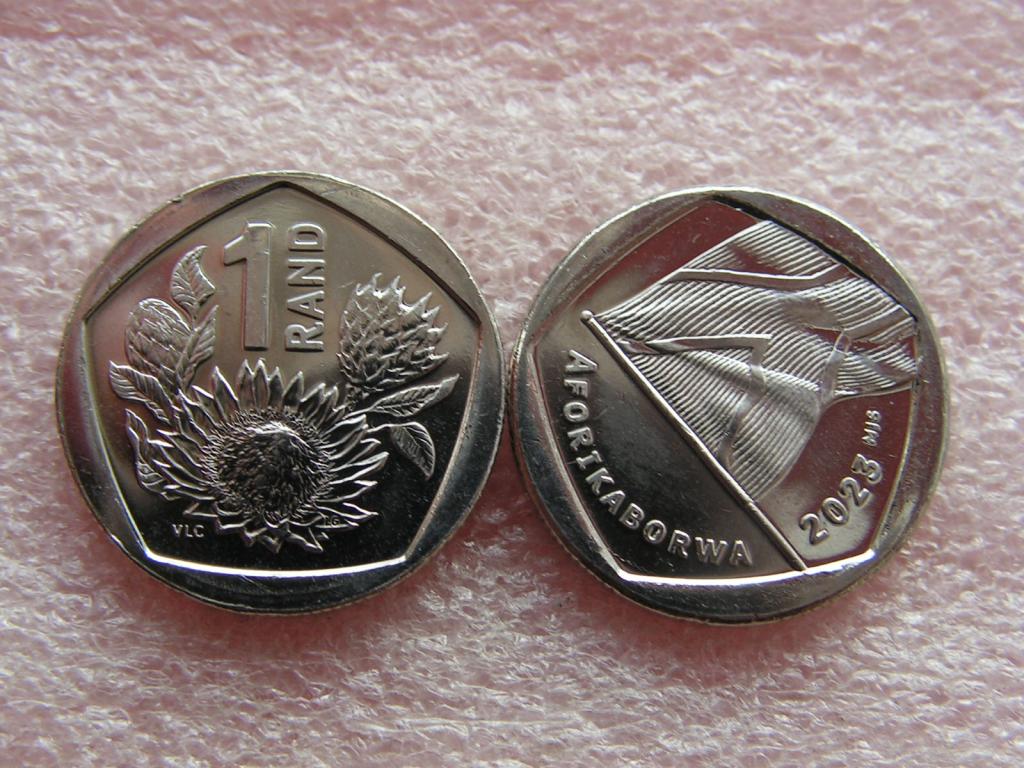 ЮАР 1 рэнд 2023 unc