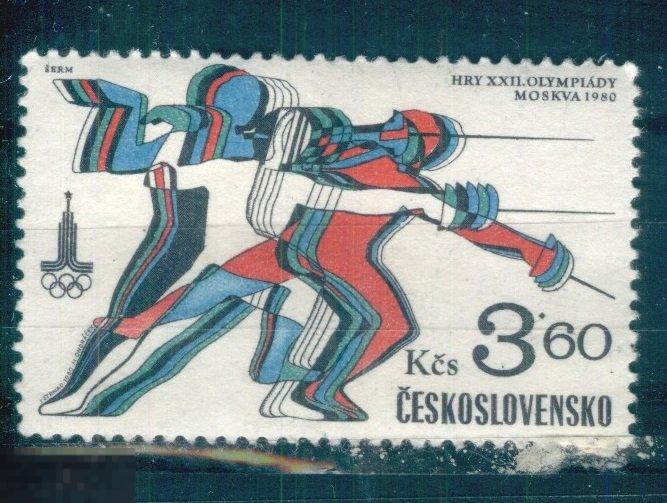 Чехословакия 1980  Mi#  2550 Олимпиада в Москве da
