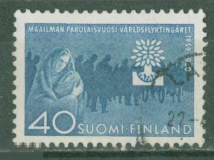 Финляндия 1960  Mi# 518 Беженцы a2