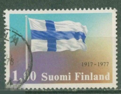 Финляндия 1977  Mi# 820  Флаг a2