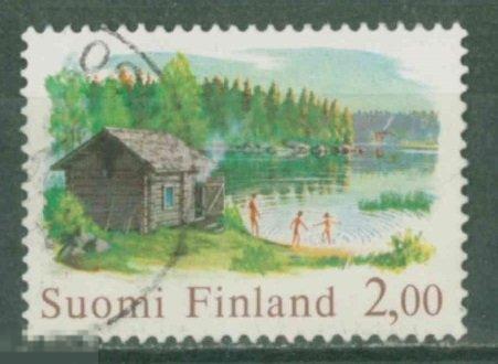 Финляндия 1977  Mi# 810  на озере  a2