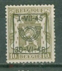 Бельгия 1936 Mi # 416 VV   Герб  стандарт  с надпечаткой  1945