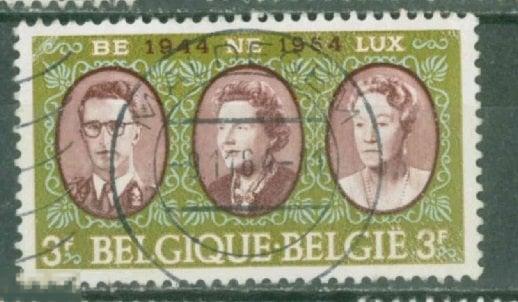 Бельгия 1964 Mi # 1366   Юбилей  Бенилюкса . Монархи стран  гаш d8