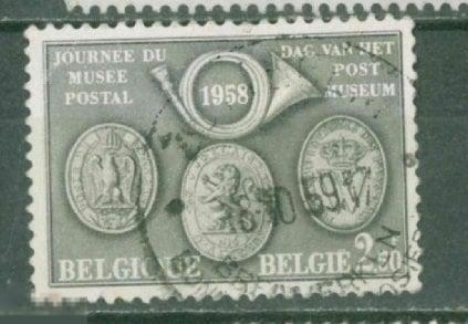 Бельгия 1958 Mi# 1053 День почтовых музеев  гаш d8