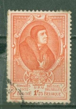Бельгия 1952 Mi#  930 Персона  UPU гаш d9