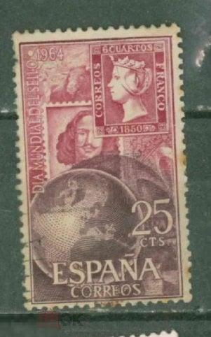 Испания 1964 Mi# 1476  марка на марке  Гаш a2