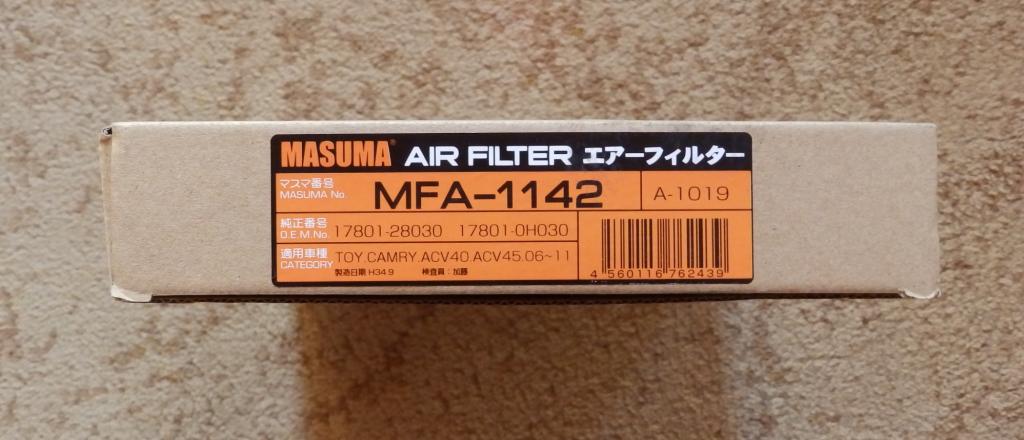 Masuma MFA-1142 Фильтр воздушный
