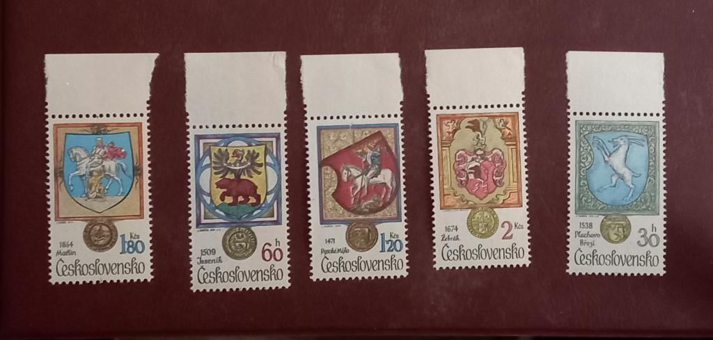 Чехословакия 1979 год Животные в геральдике MNH
