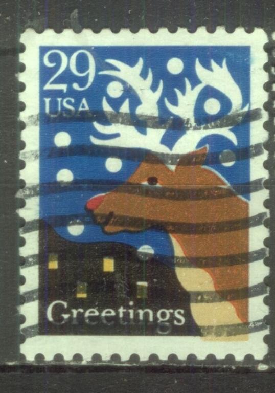 США  1993  Mi# 2421  Рождество гаш