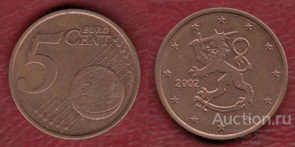 Финляндия. 5 евроцентов. 2002 год. XF