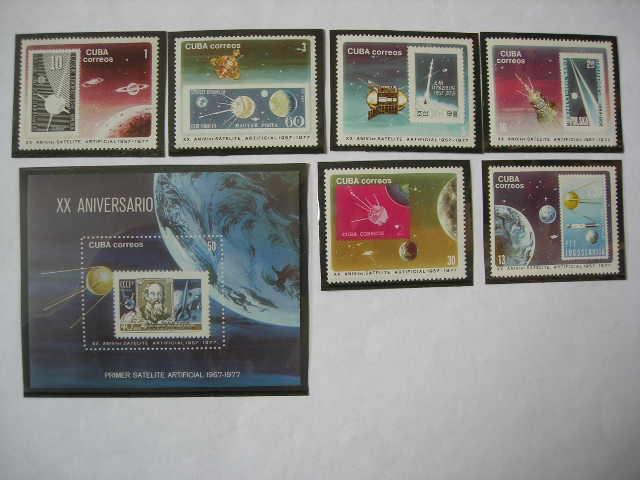 Куба 1977  космос/марка на марке   MNH