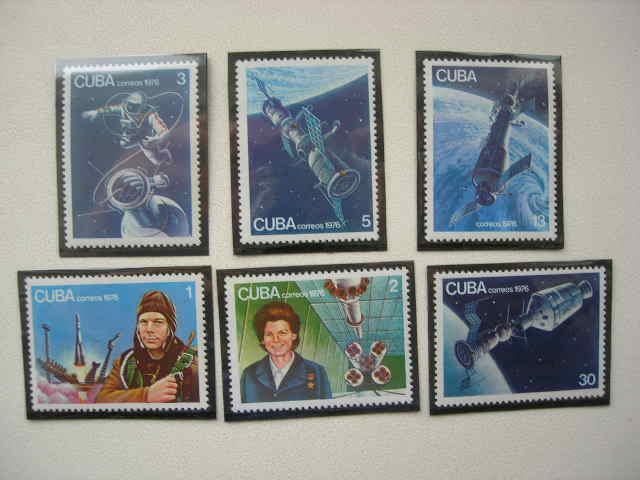 Куба 1976  космос: Гагарин и др.   MNH