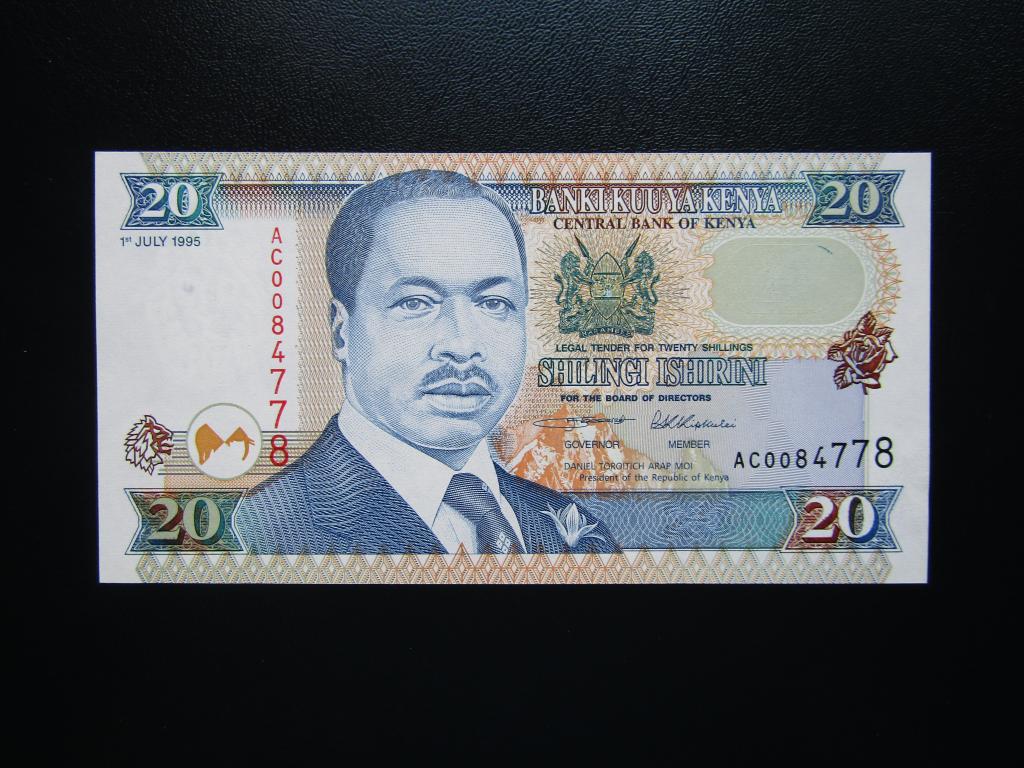 Кения - 20 шиллингов 1995г. UNC.
